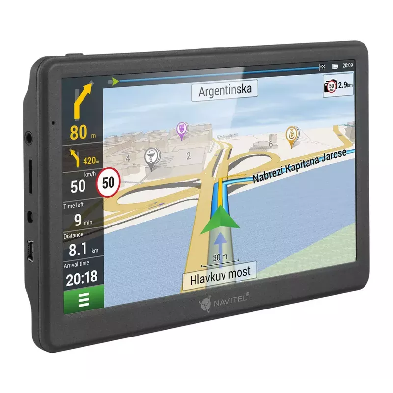 Navigatorius Navigator Navitel MS700 17,8 cm (7 col.) TFT lietimui jautrus ekranas, juodas