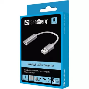 Sandberg Headset USB keitiklis