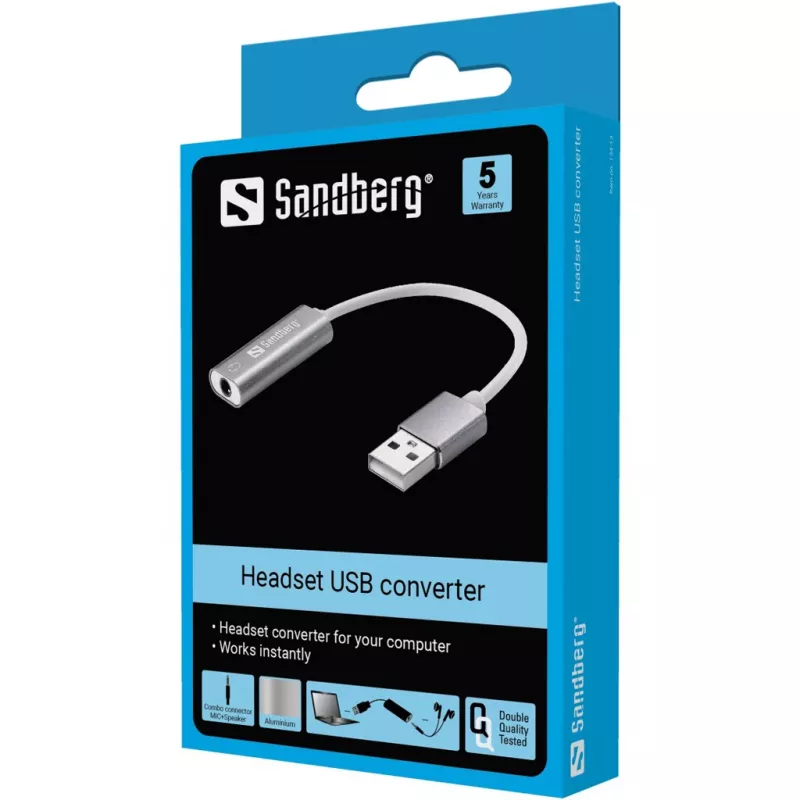 Sandberg Headset USB keitiklis