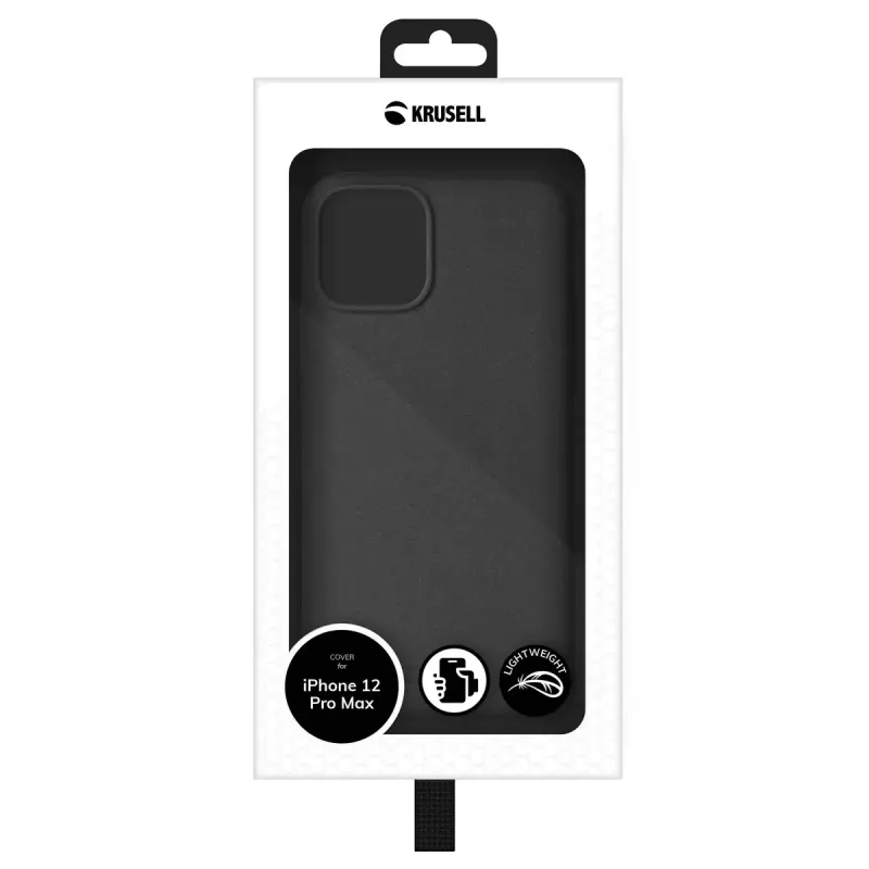 Dėklas Krusell Sandcover iPhone 12 Pro Max 17 cm (6,7 colio) Juodas