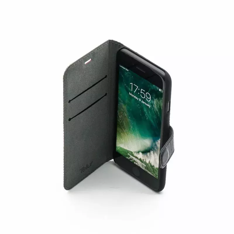 Folio dėklas Tellur TLL184031, iPhone 7, juoda/raudona