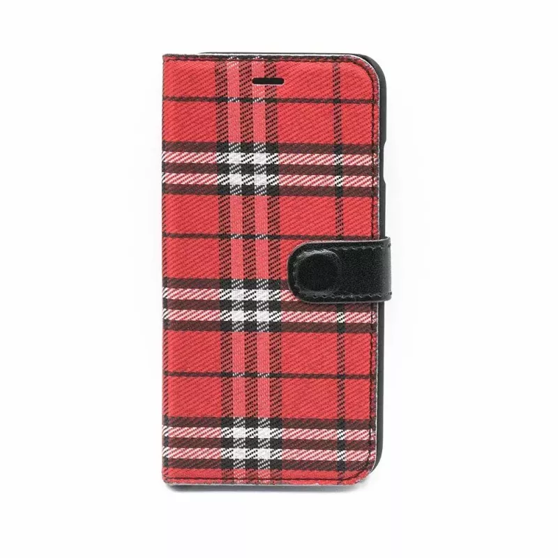 Folio dėklas Tellur TLL184031, iPhone 7, juoda/raudona