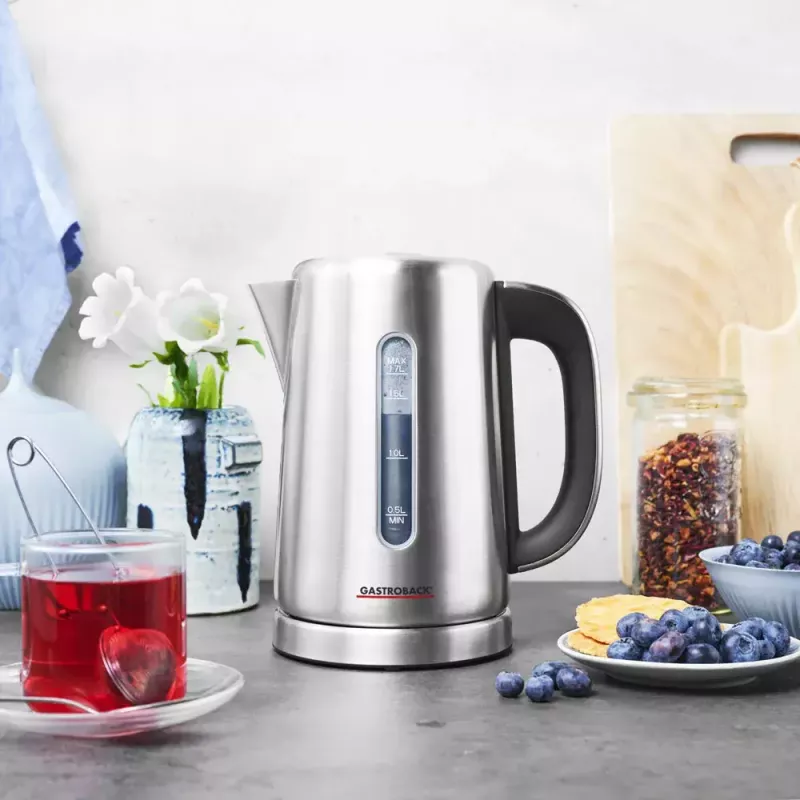 Elektrinis virdulys Gastroback 1,7 l 3000 W juodas nerūdijantis plienas