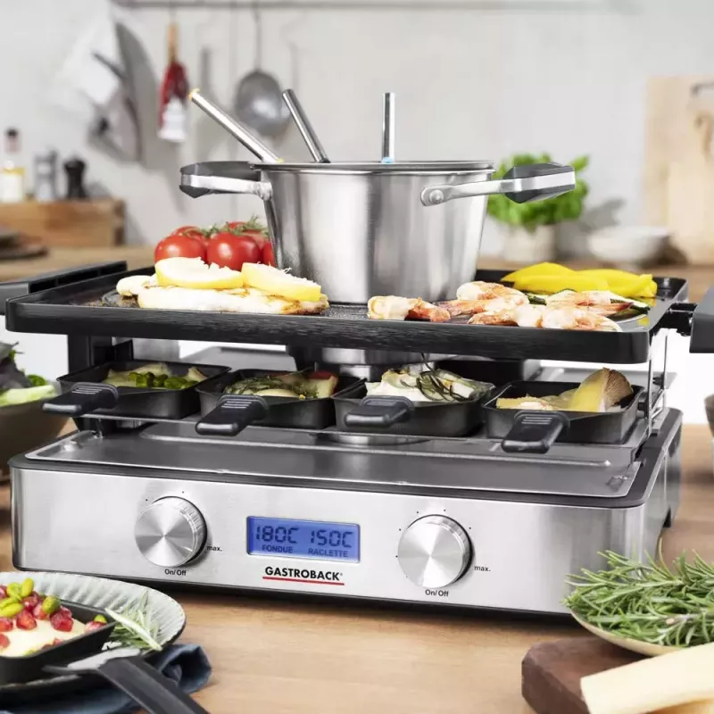 Raclette-Fondue rinkinys Gastroback Design Raclette-Fondue Advanced Plus 2200W