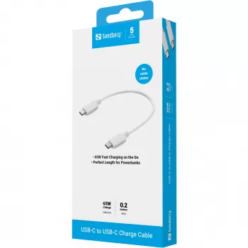 USB-C įkrovimo laidas Sandberg 136-30 0,2 m 65 W