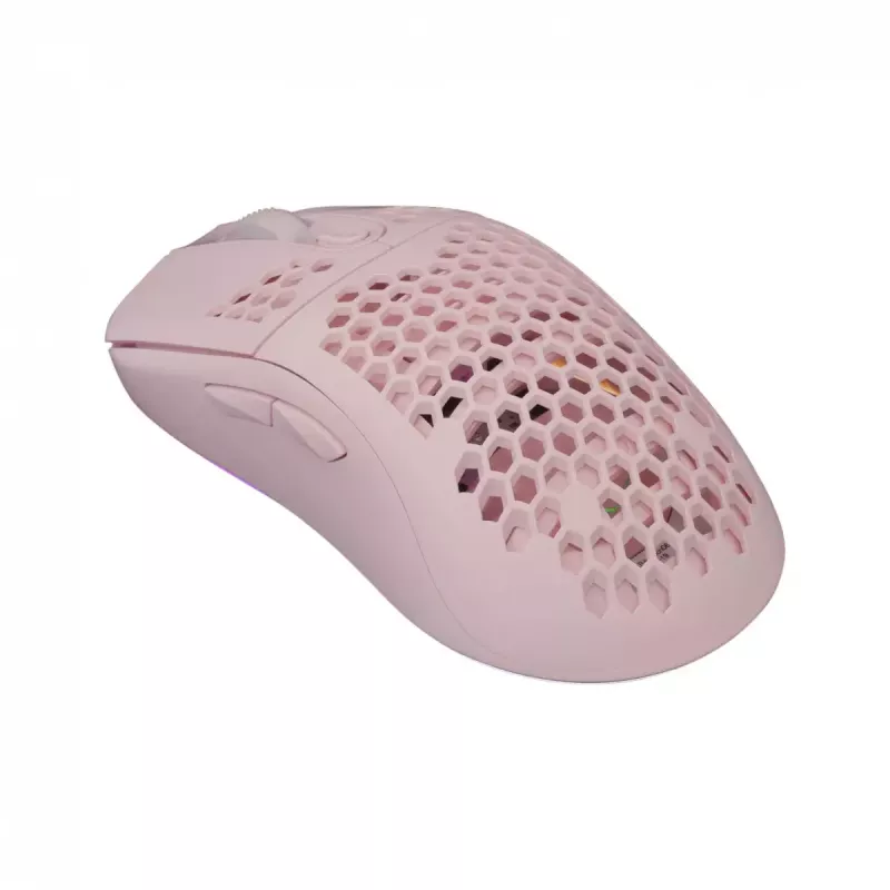 Pelė White Shark Galahad Pink USB Type-A