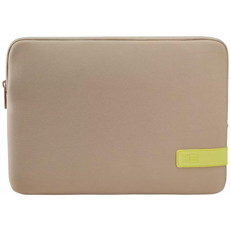 Dėklas nešiojamam kompiuteriui Case Logic Reflect REFPC-113 Plaza Taupe/Sun-Lime 33,8 cm (13,3 colio) rankovinis