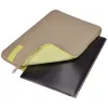 Case Logic Reflect REFPC-114 Plaza Taupe/Sun-Lime 35,6 cm (14 colių) rankovinis dėklas nešiojamam kompiuteriui