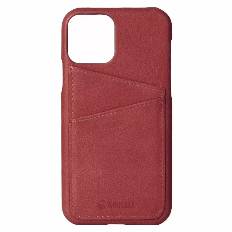 Krusell Sunne CardCover apsauginis dėklas Apple iPhone 11 Pro Max, vintage raudonas
