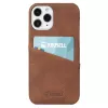 Krusell 62154 dėklas iPhone 12 Mini – rudas su kortelių kišene