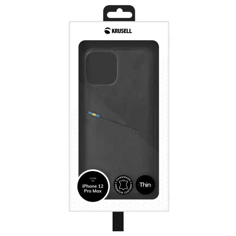 Krusell 62177 dėklas iPhone 12 Pro Max juodas
