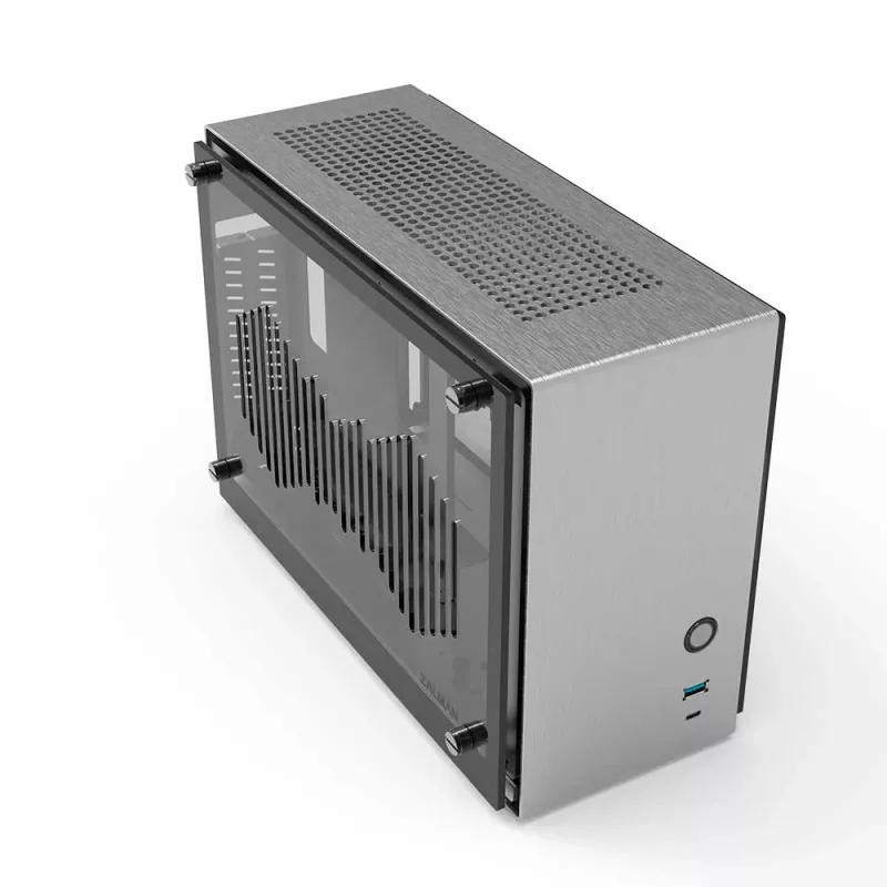 PC korpusas Zalman M2 Mini-Silver Mini Tower sidabrinis