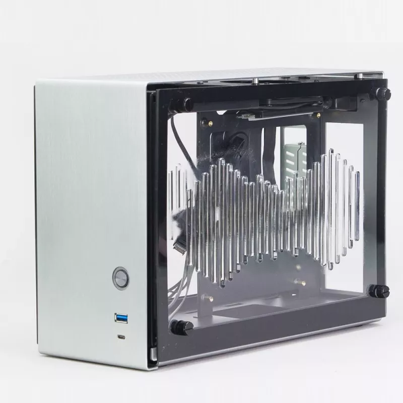 PC korpusas Zalman M2 Mini-Silver Mini Tower sidabrinis