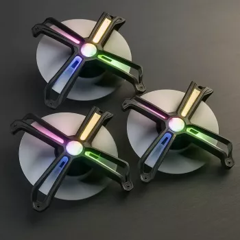 Zalman ZM-SF140A3 kompiuterio aušinimo sistema – korpuso ventiliatorius 14 cm juodas 3 vnt.