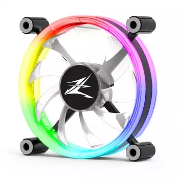 Zalman ZM-LF120 kompiuterio aušinimo sistema – korpuso ventiliatorius 12 cm, juodos ir baltos spalvos
