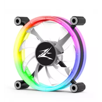 Zalman ZM-LF120 kompiuterio aušinimo sistema – korpuso ventiliatorius 12 cm, juodos ir baltos spalvos