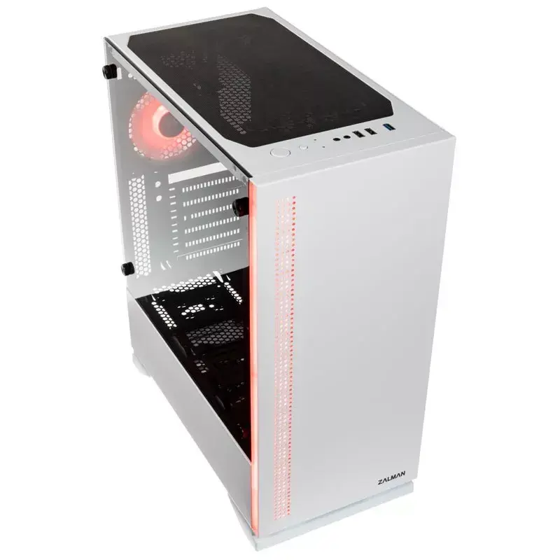 Zalman S5 WHITE kompiuterio korpusas Midi Tower baltas