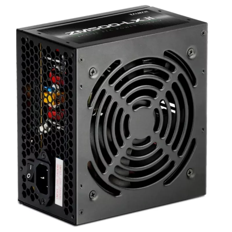 Zalman ZM500-LXII maitinimo blokas 500 W 20+4 pin ATX ATX Juodas