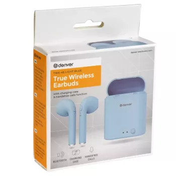 Belaidės ausinės DENVER TWE-46LIGHTBLUE