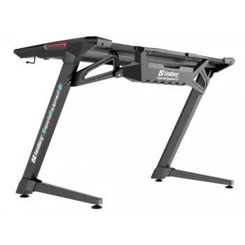 Sandberg Fighter Gaming Desk 2 juodas – žaidimų stalas