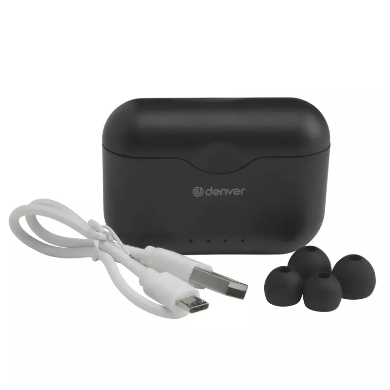Belaidės ausinės Denver TWE-37BLACK