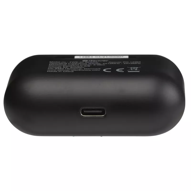 Belaidės ausinės Denver TWE-37BLACK