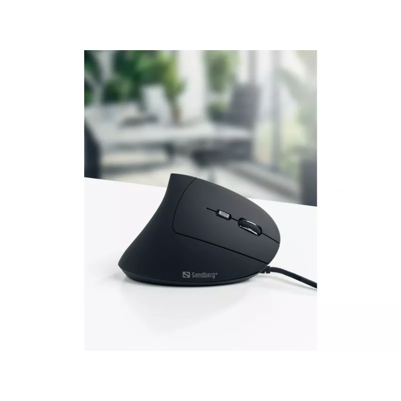 Laidinė pelė Sandberg Wired Vertical Mouse USB Type-A