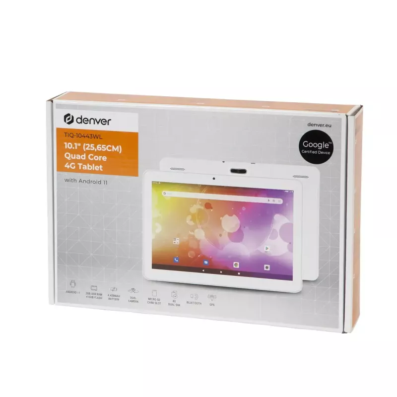Planšetinis kompiuteris Denver TIQ-10443WL 10.1 colio 1.3 GHz 2 GB RAM 16 GB Android 11