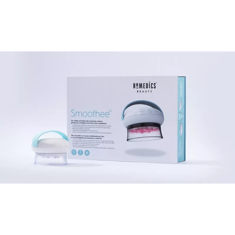 Masažuoklis kojoms HoMedics Smoothee IR su 4 antgaliais, baltas, maitinamas baterijomis