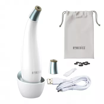 HoMedics MD-1000-EU2 odos priežiūros prietaisas – vakuuminė mikrodermabrazija, balta