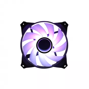 Zalman ZM-IF120 120 mm ventiliatorius pieno baltumo ARGB su begalybės efektu 1200 RPM 21,0 dB 55,2 CFM kompiuterio korpusui 12 cm