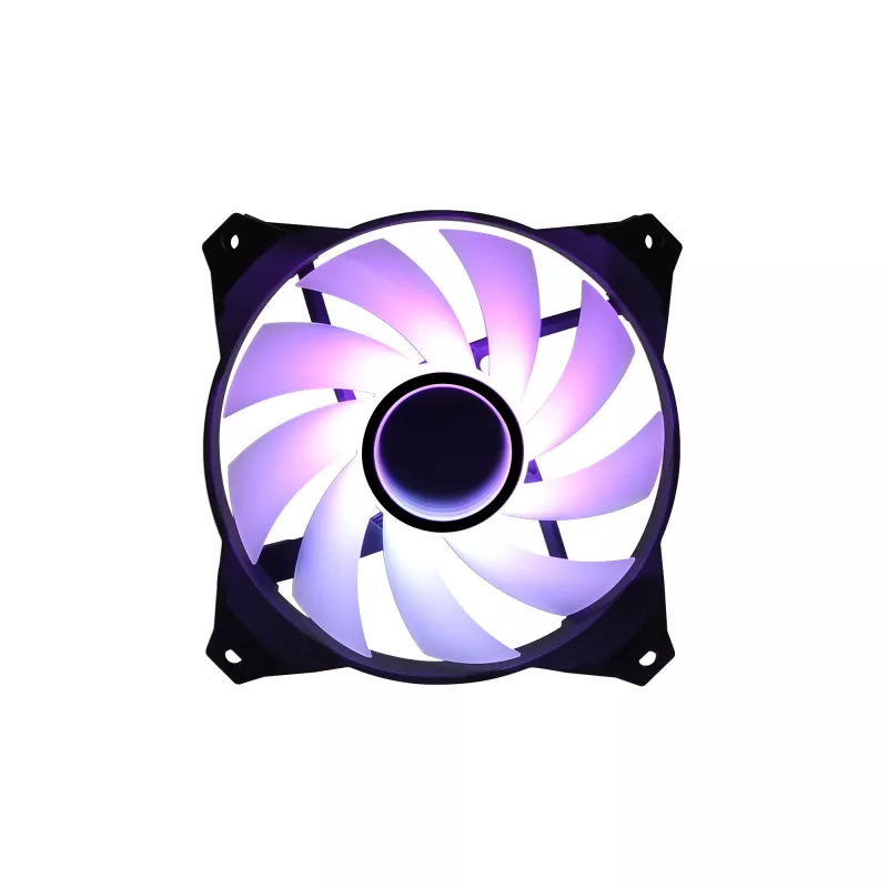 Zalman ZM-IF120 120 mm ventiliatorius pieno baltumo ARGB su begalybės efektu 1200 RPM 21,0 dB 55,2 CFM kompiuterio korpusui 12 cm