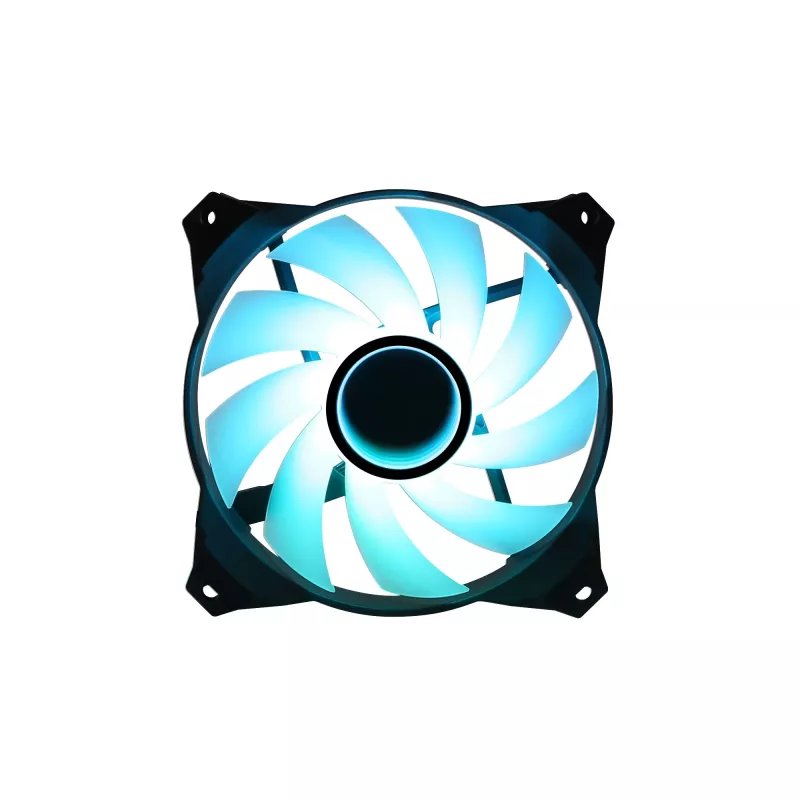 Zalman ZM-IF120 120 mm ventiliatorius pieno baltumo ARGB su begalybės efektu 1200 RPM 21,0 dB 55,2 CFM kompiuterio korpusui 12 cm