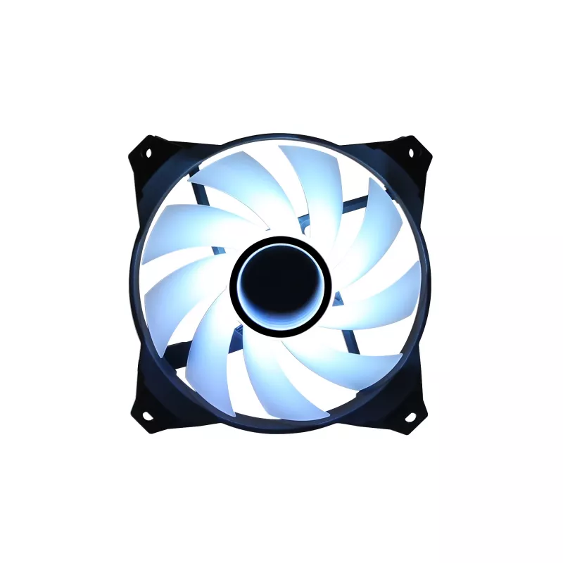 Zalman ZM-IF120 120 mm ventiliatorius pieno baltumo ARGB su begalybės efektu 1200 RPM 21,0 dB 55,2 CFM kompiuterio korpusui 12 cm