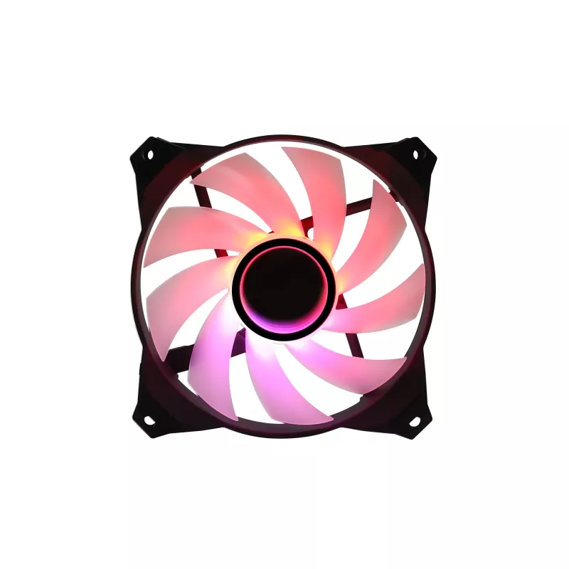 Zalman ZM-IF120 120 mm ventiliatorius pieno baltumo ARGB su begalybės efektu 1200 RPM 21,0 dB 55,2 CFM kompiuterio korpusui 12 cm