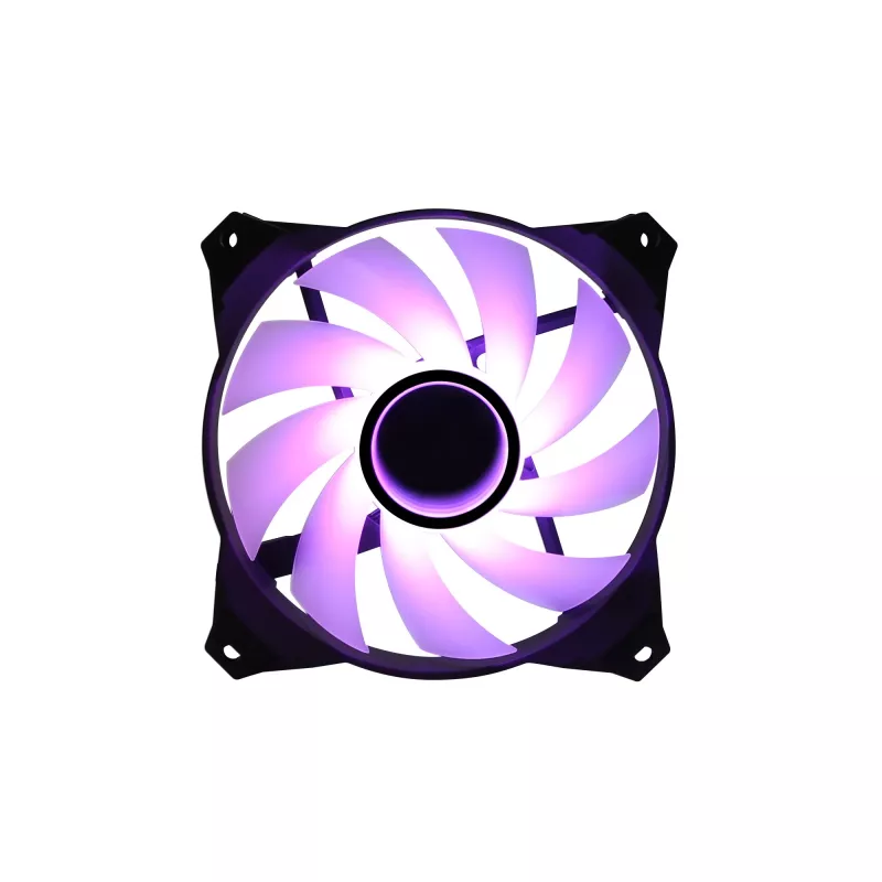 Zalman ZM-IF120 120 mm ventiliatorius pieno baltumo ARGB su begalybės efektu 1200 RPM 21,0 dB 55,2 CFM kompiuterio korpusui 12 cm