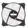 Zalman ZM-IF120 120 mm ventiliatorius pieno baltumo ARGB su begalybės efektu 1200 RPM 21,0 dB 55,2 CFM kompiuterio korpusui 12 cm