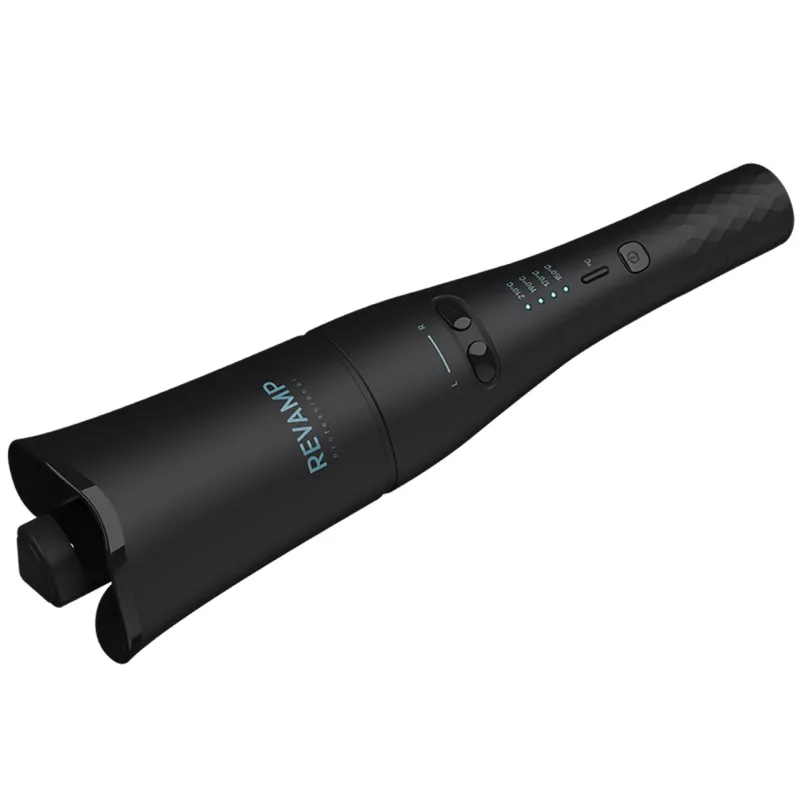 Automatinis garbanojimo prietaisas Revamp Progloss Hollywood Curl Warm Black 3 m
