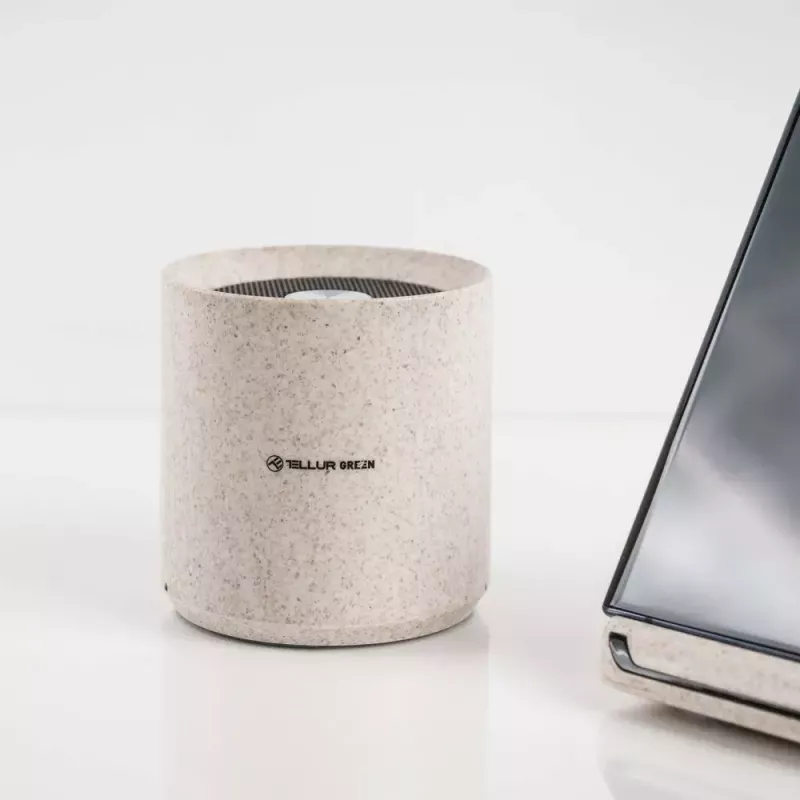 Nešiojamas garsiakalbis Tellur Bluetooth Green 3W Cream