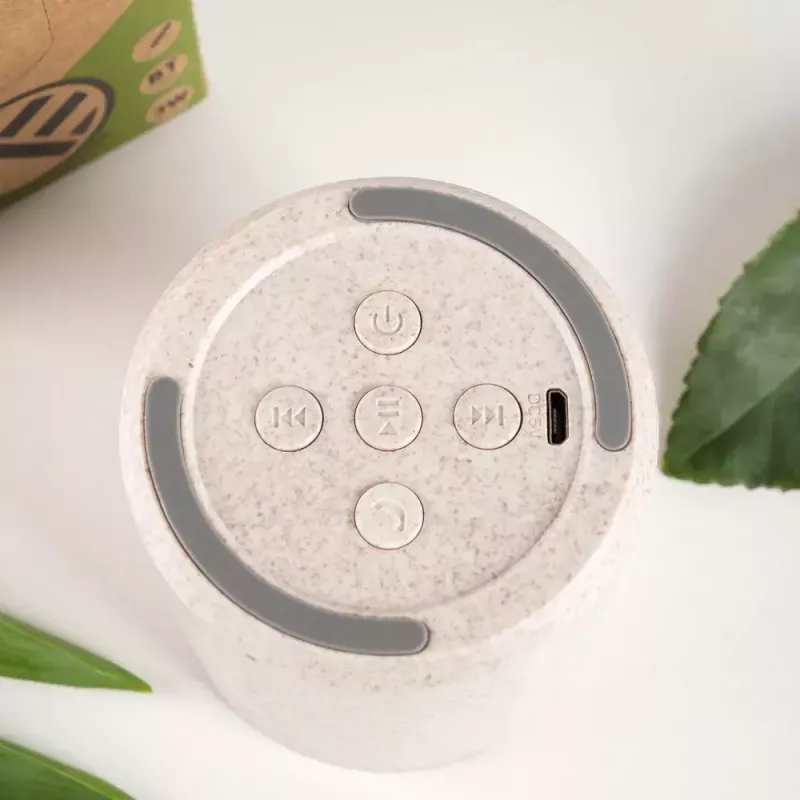 Nešiojamas garsiakalbis Tellur Bluetooth Green 3W Cream