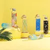 Stiklinis butelis Cambridge CM06991 550 ml su bambuko dangteliu