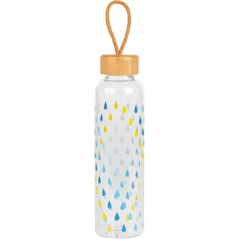 Stiklinis butelis Cambridge CM06991 550 ml su bambuko dangteliu