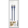 USB Type-C į Lightning laidas Orsen S51, 3A, 1 m, mėlynas