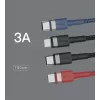 USB Type-C į Lightning laidas Orsen S51, 3A, 1 m, mėlynas