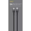 USB Type-C į Lightning laidas Orsen S51, 3A, 1 m, mėlynas