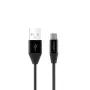 USB Type-C duomenų kabelis Orsen S33 2.1A 1,2 m — juodas