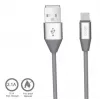 Micro USB duomenų laidas Orsen S32 2,1A 1,2 m pilkas