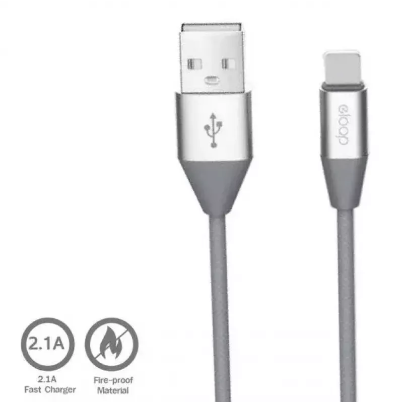 Micro USB duomenų laidas Orsen S32 2,1A 1,2 m pilkas