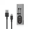 USB A į USB-C laidas Orsen S9C 1 m, 2,1 A, juodas