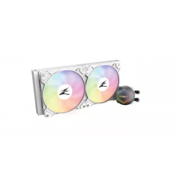Zalman ALPHA28 Baltas CPU skystis aušintuvas 280mm radiatorius 2 x 140 mm ventiliatoriai ARGB siurblys Dviejų procesorių skysčio aušinimo rinkinys 14 cm